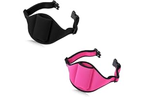 Naisfei 2 Stück Verstellbare Mikrofon-Gürtel, Mikrofon-Halterung, Bauchtasche Tragegurt für Kabelloser Vertikaler Mic Sender, für Fitness-Lehrer, Lauf Gürteltasche, Lautsprecher