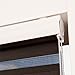 Produktbild EFIXS Doppelrollo mit weißer Aluminiumkassette ~ Farbe: schwarzbraun ~ Größe: 180x175cm ~ ab 43,50 EUR ~ weitere Größen im Angebot wählbar