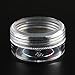 New 10pcs Small Plastic Bottle Jars Nail Art Display Container Case Storage Organier with Transparent