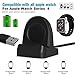 Produktbild Artistic9 Für iWatch Apple Watch Series 4 Qi Wireless Ladegerät | Magnetisch Charger Ladekabel | Portable Ladestation Dockingstation Adapter | Dock Stand Halter Ladekissen 40/44mm | 1M- (Schwarz)