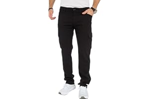 Styleko Herren Hosen Cargohose Herren Casual Slim Fit Cargohose aus Baumwolle Outdoorhose männer Chino Hose Freizeithose Jogging treckking Hose Sporthose|6 Taschen 8002