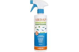 ‎ARDAP ARDAP Repell Ungeziefer Zerstäuber 500ml - Anti Insektenspray - Ungezieferspray & Fliegenspray bei Ungezieferbefall - Insekten Spray - Schädlingsfrei - Pumpspray - Wirkt schnell & effektiv (PT19)