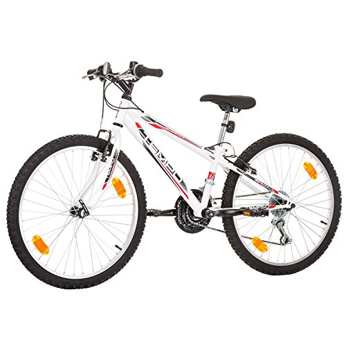 24 Zoll, CoollooK, TEMPO, Jugend Fahrrad,Mountainbike MTB,hardtail, Rahmen 28 cm, SHIMANO 18-GANG, Weiss - 5