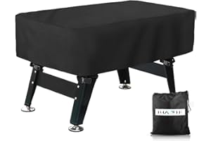 HAYCOVER Cubierta Impermeable para Mesa de fútbol de Exterior, Resistente al Polvo, Universal, para terraza, café, Billar, Juego de Habitaciones, Cubierta de Tela Oxford 300D, Color Negro