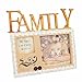 Produktbild Giftgarden 10x10 Kunstharz Bilderrahmen mit Family Buchstabe Muttertag Vatertag Geschenk