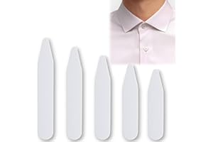 ZUWIJEQ Collare rigido in plastica per camicie: 50 pezzi in diverse taglie, Rimane sempre ben posizionato, per una maggiore rigidità e resistenza, mantiene la forma del collo della tua camicia,