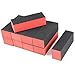 BOMIEN 10 x Black Red Nail Art Polisher 4 Way Buffer Buffing Sanding Block Filing Acrylic Natural Manicure File