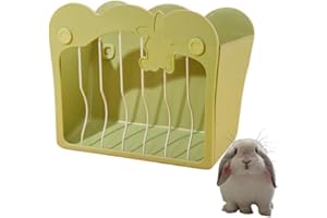 GYWHOOFT Mangiatoia Per Coniglio, Porta Fieno da Appendere per Piccoli Animali Conigli, Conigli Nani, Porcellini d'India(Verde)
