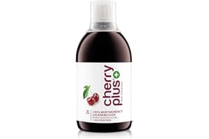 ‎CHERRY PLUS-DAS ORIGINAL US-Montmorency-Sauerkirsch-Konzentrat – hochkonzentriert – 1.450 Montmorency-Sauerkirschen pro Flasche (500 ml) – Cherry PLUS