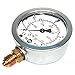 Produktbild Hydraulik Manometer Glycerin Ø 63 Edelstahl Doppelskala unt. Bar Psi 1/4" versch. Druckbereiche Hydraulik, HS15, Ausführung 0 bis 250 bar