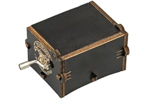 STOUCLA Holz-Spieluhr, Vintage-Stil, Geschnitzte Handkurbel, Holz-Spieluhr, Aus Holz Home Music Dekoration,Geschenke für Geburtstag/Valentinstag