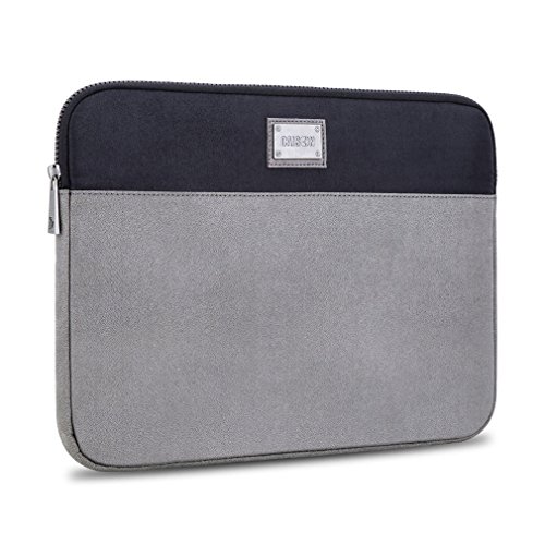 CAISON 14 zoll Wildleder Klassisch Komfort Laptop Hülse Notebook Schutzhülle Tasche für 14" Notebook Computers / 13.5" Microsoft Surface Book / 13.3" Dell Alienware 13