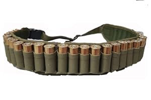 ARMERIAONLINE SINCE 1999 Cartuccera cintura cal 12 fucile da caccia Cartucciera regolabileA CALibro 12 VERDE