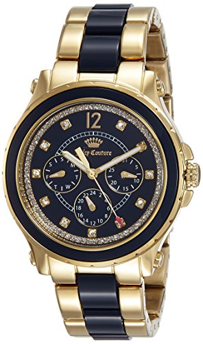 Juicy Couture Damen Multi Zifferblatt Quarz Uhr mit Paqué or Armband 1901305