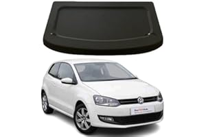 TCC Parcel Shelf Direct Car Parcel Shelf - Compatible with Volkswagen Polo 6R (2009-2018) | Sturdy Boot Cover with Clips and Cord for Extra Storage | Space Saving VW Car Accessories | Black