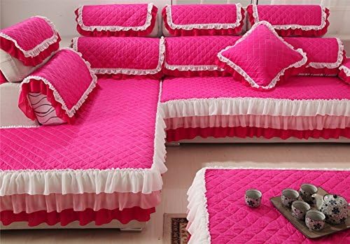 Sofa Slipcovers,Sofa Covers,Protector FurnitureWinter lace sofa towel/ slip sofa cushion-D 75x75cm(30x30inch)