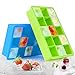 Produktbild Migimi Eiswürfelform, Eiswürfel Form Silikon 2 Stück Eiswuerfelbehaelter Ice Cube Tray Eiswürfel, DIY Silikon-Eiswürfelform für Familie Partys und Bars Silikon Eiswürfelbehälter (2 Pack)