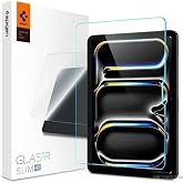 Spigen iPad Pro 11" (2025/2024) ile Uyumlu Cam Ekran Koruyucu GLAS.tR Slim HD Şeffaf - AGL07787 (Spigen TR Garantili)