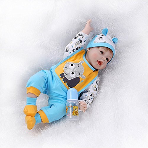 Fachel Reborn Baby Doll realistic baby dollsVinyl Silicone Babies 55cm 22inch Doll Newborn real baby doll Life Like Reborn Pacifier Doll