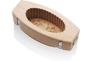 TELLIER LA BONNE GRAINE - Moule pour Plaquettes de Beurre - Beurre Maison - Bois Véritable - Forme Ovale