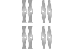FISIYINDZ 8pcs Lames Métalliques, pour Coupe Bordure sans Fil/Débroussailleuse Electrique,（Paquet Seulement Lame Métallique, Débroussailleuse Electrique Doit être Acheté Séparément）