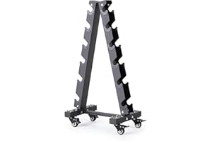 LIONSCOOL Dumbbell Rack Stand, 3/4/6 Tier A-Frame, Heavy Duty Dumbbell Holder, Portable Weight Rack for Home Gym (Stand Only)