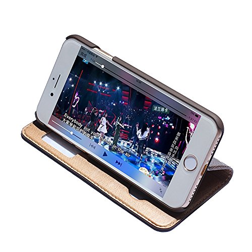 iPhone 7 H  lle DWaybox Foldable Stand Feature mit View Window Folio Schutzh  lle Slim Luxury Echt Leder H  lle f  r Apple iPhone 7   iPhone 8 4 7 Inc