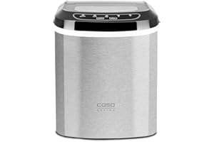 CASO IceMaster Pro Kostkarka do lodu, 2 rozmiary lodu, stal nierdzewna, produkuje kostki lodu 500 g/h
