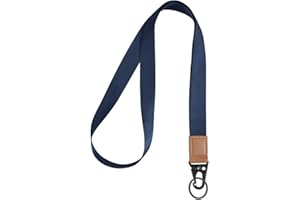 Vicloon Cordón Cuello para Key, Cordones de Insignia, con Hebilla de Olécranon, Correa para Cuello, Llavero Cordón, para Llavero, Tarjeta de Estudiante, Tarjeta de Autobús - Azul Marino