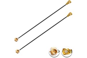 Vecys 2PCS Kabel U.F.L.1 Męski do U.F.L.1 żeński Kabel 8" /20CM 1.37mm Przedłużacz o Niskiej Stratności