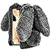 Produktbild Aearl Kompatibel mit Samsung Galaxy J6 2018 Hülle Faux Kaninchen Pelz Ball Niedlich 3D Diamant Winter Warm Weich Pelzigen Flauschige Fuzzy Hase Ohr Plüsch Zurück Handyhüllen -Schwarz Black