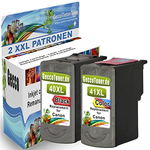 Spetan Druckerpatrone Ersatz für Canon PGI 40 XL CLI 41 XL XXL Schwarz Black BK Color Farbig für CANON PIXMA IP1200 IP1300 IP1600 IP2200 IP2500 IP2600 MX300 MX310 MP150 MP160 MP170 MP180 MP190 MP210 MP450 MP450x MP460 CANON 0615B043 615B036, set Auswählen: :2er set