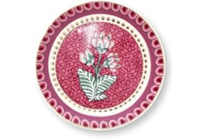 PiP Studio Repose-sachet de thé Flower Festival | Rose foncé – 22,9 cm