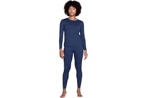 LAPASA Completo Termico Donna Fodera in Micropile Calore Base L17 - Abbigliamento Intimo Invernale Maglietta Pantaloni Calzamaglia Tuta Sci Trekking