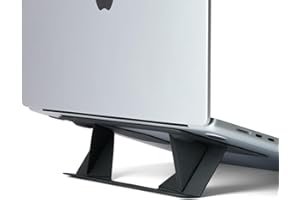 AFTERPLUG A Afterplug Stick On Laptop Stand with 2 Adjustable Heights, Reusable Adhesive and Wobble-Free Design, Support up to 16 inch Laptops