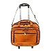Leather World Premium Rust Mango Genuine Leather Overnight Luggage Bag Office bags Briefcase RS.6199.00