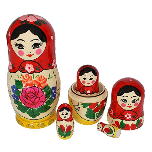 Preisvergleich Produktbild Matroschka, Babuschka, Holzpuppe "Aljonka" 5-tlg. 16cm