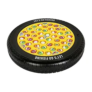 Rowan Rotating Musical Fishing Game(Plastic, Multi Color)