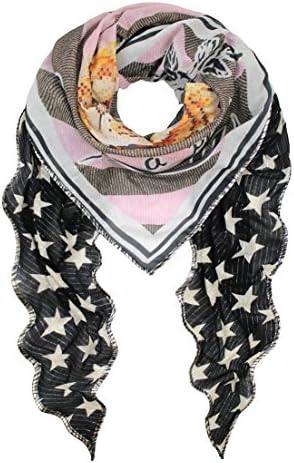 Plomo o Plata Women's Scarf multicolour Schwarz, Weiß, Rosé One size