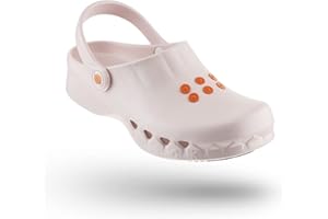 WOCK Nube Senza Soletta, Zoccolo Sanitario da Lavoro per Donna e Uomo Antistatico, Lavabile e Traspirante - Fornisce un'ottima Presa