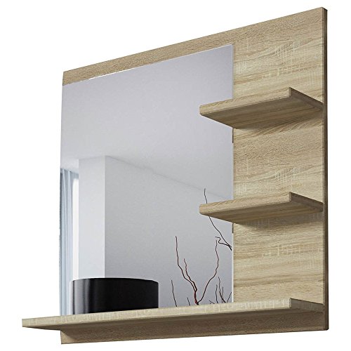 JUSThome Bella Spiegel Wandspiegel Badspiegel (HxBxT): 50x60x12 cm Sonoma Eiche