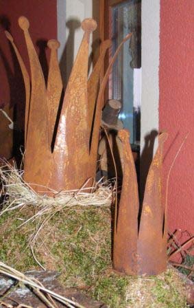 Edelrost Metall Deko Krone Von Rostikal - 2