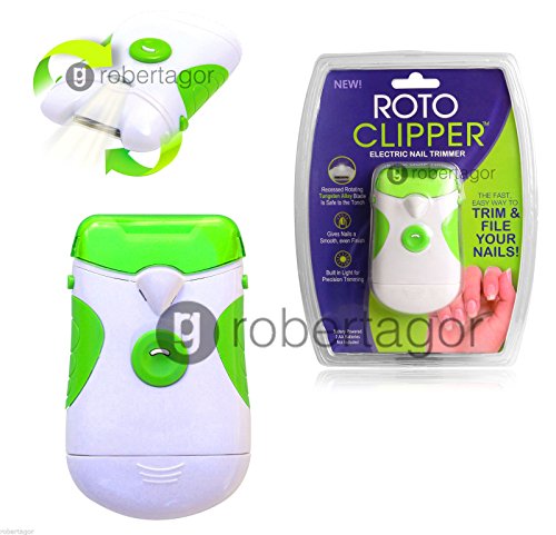 IKY Electric Nail Clippers - Safely Clip and Polish Nails Leaving a Smooth Finish