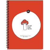 Hisli Şeyler 18,5x25 80 Yaprak &Ccedil;izgili Spiral Kareli Kapak Hafif Kağıt Stickerli Defter Zehir Gibiyim