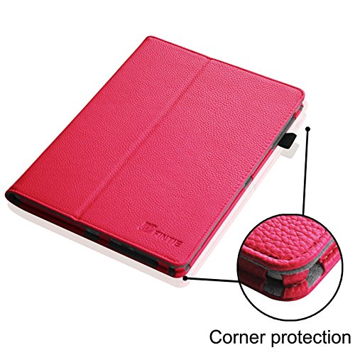 Fintie Samsung Galaxy Tab S 10.5 Hülle Case – Slim Fit Folio Kunstleder Schutzhülle Cover Tasche mit Ständerfunktion für Samsung Galaxy Tab S T800 T805 (10,5 Zoll) Tablet (mit Auto Schlaf / Wach Funktion), Magenta - 6