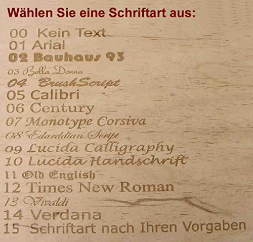 Weinkiste, Weinbox für 3 Flaschen, Holzkiste, Holz unbeh., incl. Lasergravur - 4