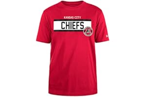 Kansas City Chiefs NFL Regular T-Shirt High Density Ink Screenprint Front Graphic Original Team Color T-Shirt Mixte