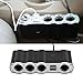 Produktbild 4 Wege Multi Steckschlüsseleinsatz Auto Zigarettenanzünder Adapter Splitter USB-Stecker Ladegerät