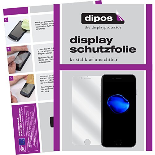 6x dipos Schutzfolie Apple iPhone 7 Displayschutzfolie Folie Crystalclear
