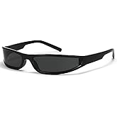 SHEEN KELLY Wrap Around Sonnenbrille für Männer Frauen Vintage Gangster Stil Sonnenbrille futuristische brille